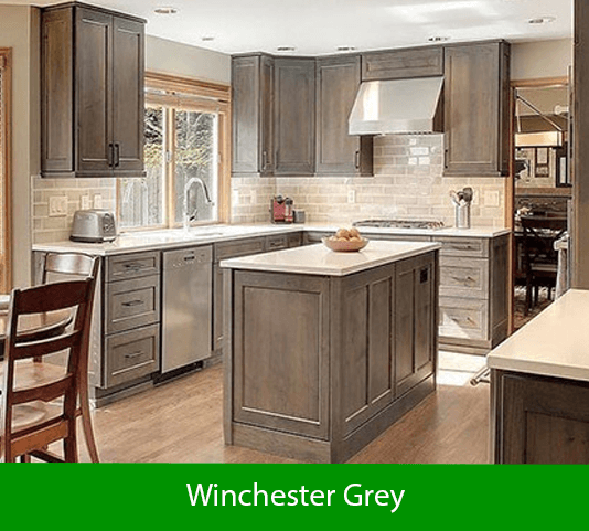Winchester Grey Style Ready to Assemble (RTA) 10 Foot Run Kitchen Cabinets